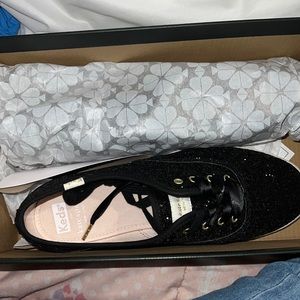 Keds x Kate Spade Glitter Black shoe